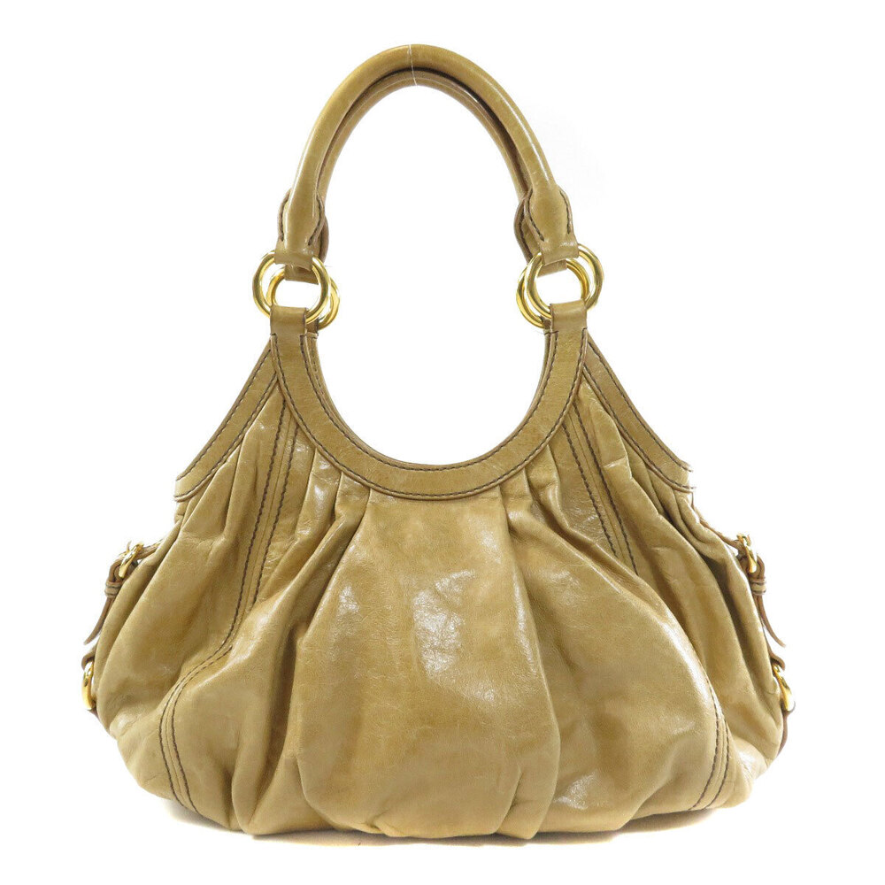 Miu Miu leather bag shoulder Black